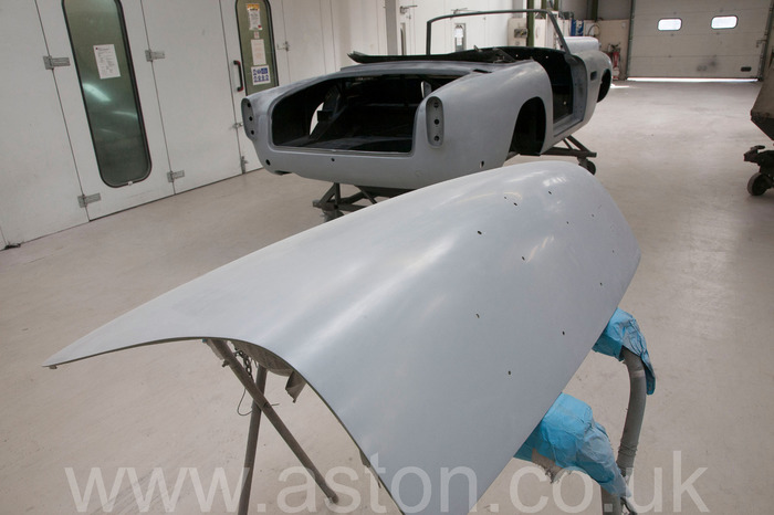 1964 aston martin convertible restoration detail